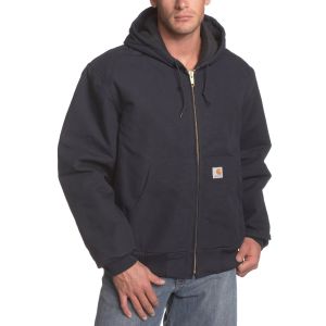 Winter Mens Jacket With Hood / Hood , Jersey Two Inside Pockets