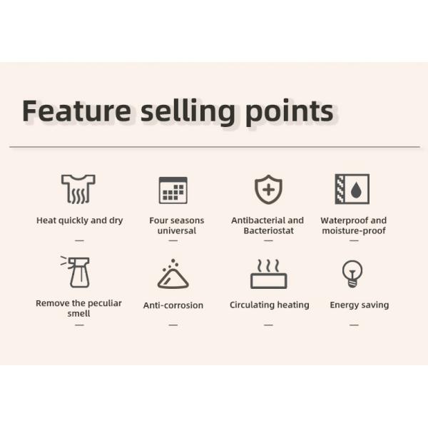 Electric Heated Space Aluminum Bathroom Towel Warmer and Drying Rack for Modern Design