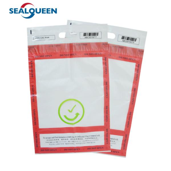 Buy Custom Printed Security Tamper Evident Plastic Bag Self Adhesive Sealing at wholesale prices