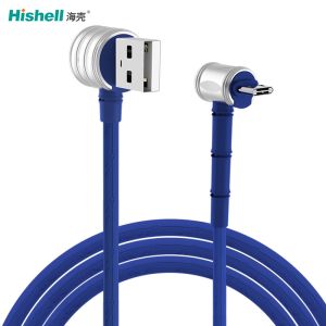PVC Zinc Alloy Mobile Phone Charging Cable Multicolor With Micro Connector