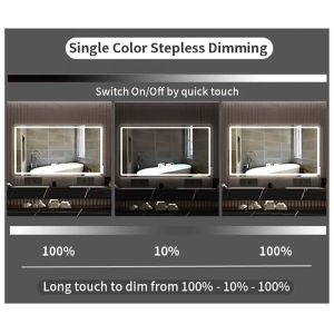 12V24V 5A 60W One Key Defogger One Color Selected Bathroom Mirror Touch Sensor