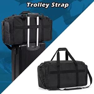 Adjustable Compartment Dividers Sneaker Duffle Gym Bags With Sneaker Compartment