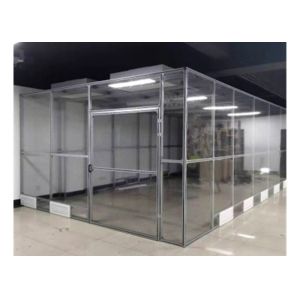 Durable Softwall Clean Room With Plexiglass Wall , Aluminum Profile Frame