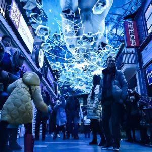 Customizable Magic Sky Screen Hologram Canopy Projection Interactive Projector