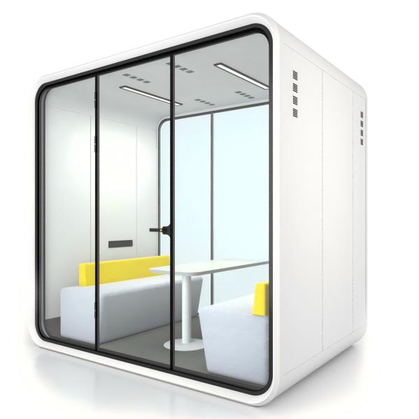 Buy White Office Workspace Pods Modular Quiet Phone Booth Customized at wholesale prices