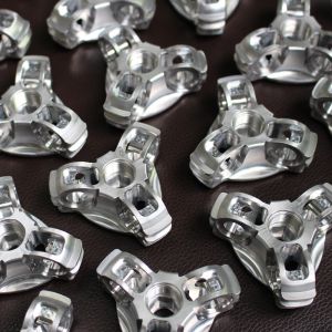 High Precision Milled CNC Aluminum Parts Sandblasting Anodizing Silver Surface
