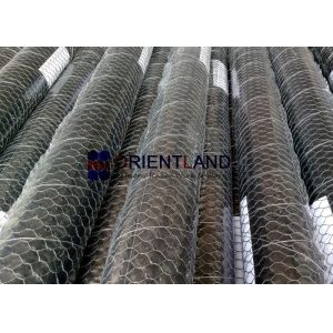 Steel Woven Stucco Wire Mesh , Chicken Yard Netting Firm Structure Anti