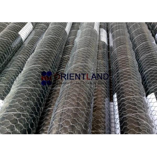 Steel Woven Stucco Wire Mesh , Chicken Yard Netting Firm Structure Anti