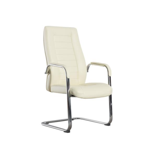 Unique Design Pu/Half Leather Chair For Office Visitor Chair Without Wheels