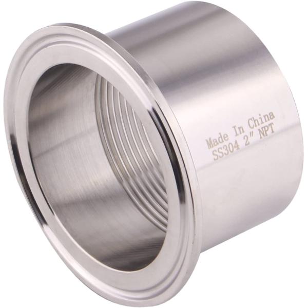 Customized Sanitary Female Threaded Pipe Fitting to 2.5 Inch TRI CLAMP OD 77mm Ferrule