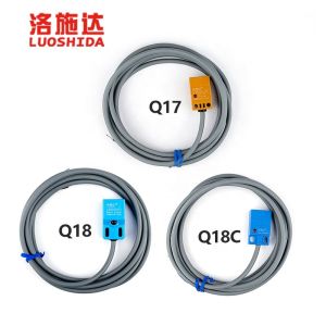 LUOSHIDA Square Inductive Proximity Sensor 12V / 24V DC Q17 Q18 Q18C Size ABS