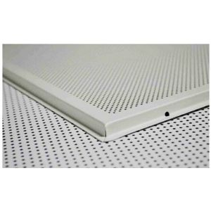 Aluminum Perforated Ф1.8 Suspended Lay In Ceiling Tiles White 600 x 600mm
