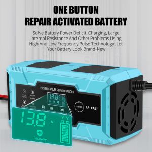 12V/24V Output SCP Function Fully Automatic LCD Smart Battery Charger with Multi