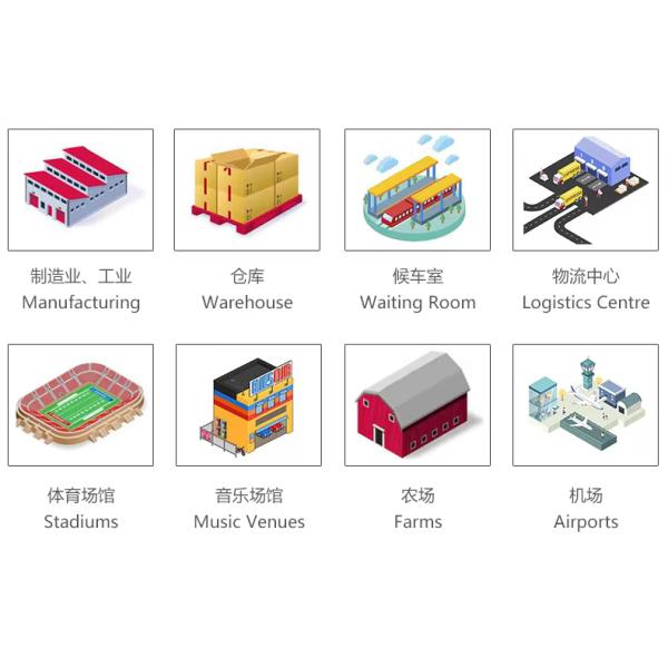 Maintenance Free PMSM Motor 1.5KW Waterproof Big Industrial Ceiling HVLS 12ft 16ft 20ft 24ft Big Fans