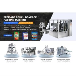Doypack Premade Pouch Packing Machine Freshness-Locking for Pet Food Instant