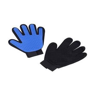 Durable Glitter Pet Grooming Glove Flexible Design OEM / ODM Service