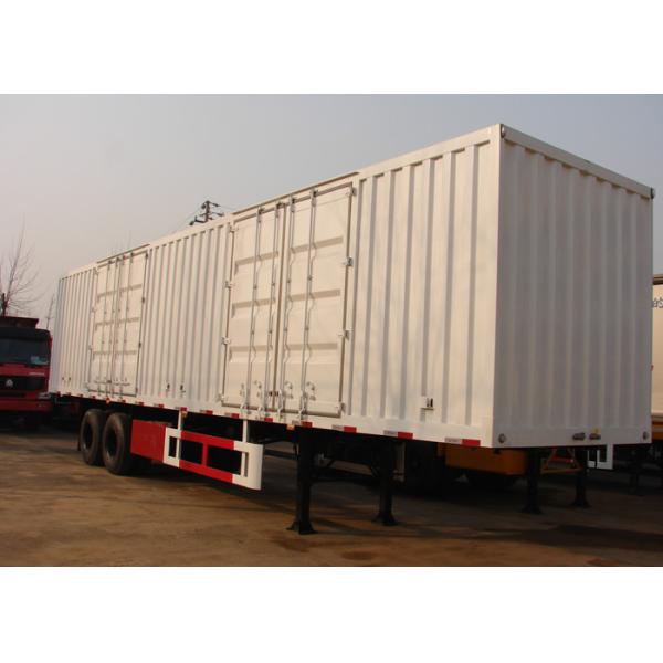 Buy 30T Capacity 13m Dry Freight Steel Box Semi Truck Trailer at wholesale prices