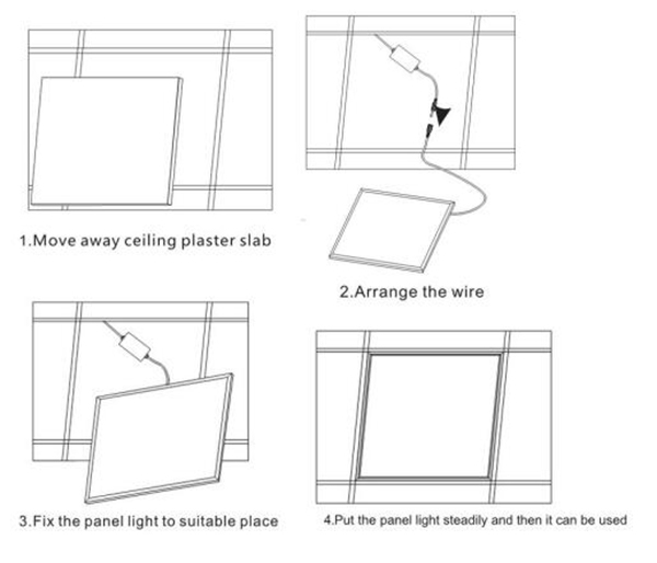 Energy Saving LED Flat Panel Light Silvery Housing Color 36W For Living Room