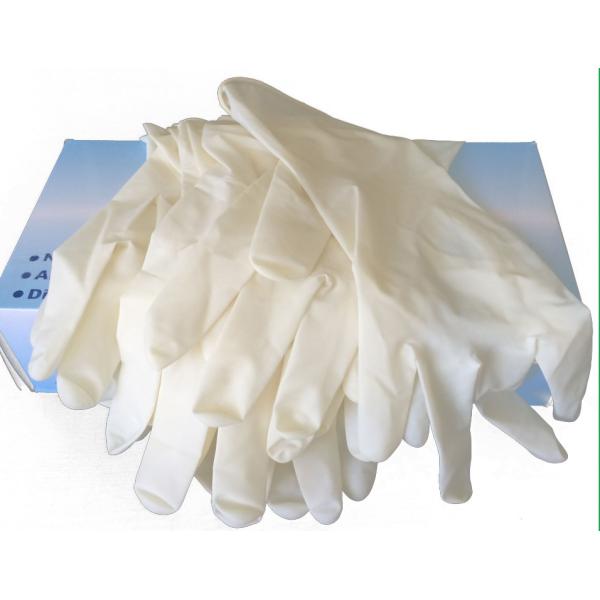 Buy Disposable Non Sterile Latex Examination Gloves Natural White CE/ISO13485 at wholesale prices