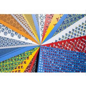 Slotted Hole Punched Metal Sheet and Perforated Metal Panel in Multiple Colors