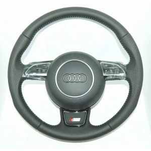 For Au-Di Range Customized Full Leather Steering Wheel
