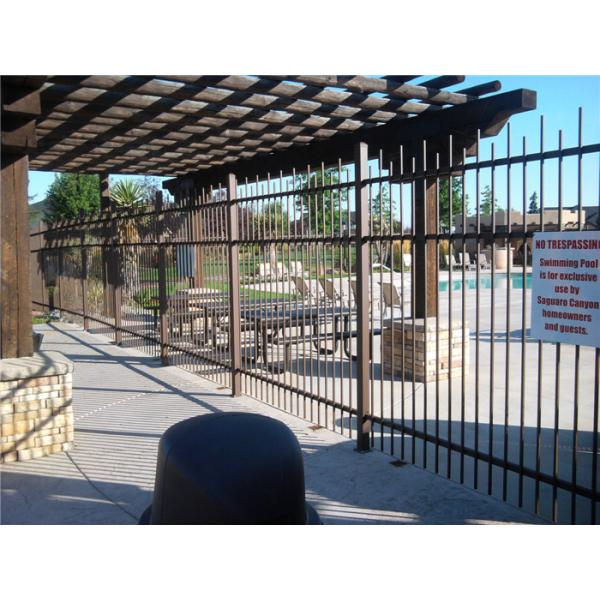 spear top pickets steel fence