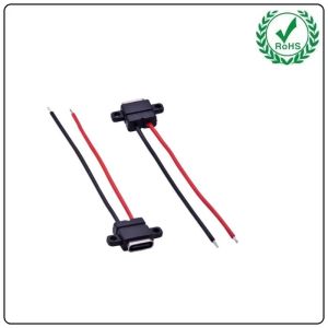 USB-20C-F-06F10L Screw Mount USB Type C Connector for Charging