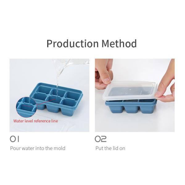 Silicone Ice Cube Mold Tray The Perfect Tool for Homemade Ice Cubes in Household