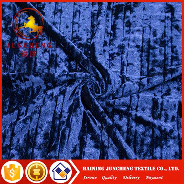 2018 New Style elastic crepe ice crushed stripe velvet for dress