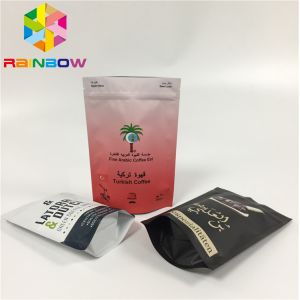 MOPP Custom Printing Aluminum Foil Bags Moisture Proof Zipper Lock With Valve