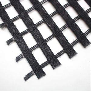 Roadbed Reinforcement 60kn Fiberglass Biaxial Geogrid with ISO Standard