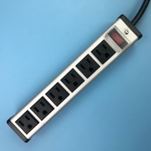 Quality Metal Multi Outlet Power Strip With Waterproof Switch For Workshop / Office for sale