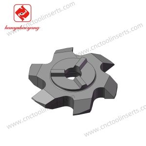 6-Flute CNC Slotting (Grooving) Insert, Model HYMG3214-60