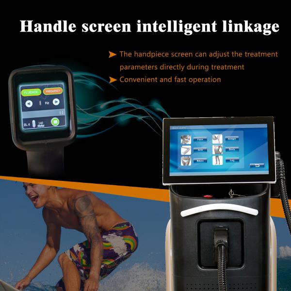 12*12 or 12*20 or 15*27 Spot Size Diode Laser Hair Removal Machine with Dual Handles