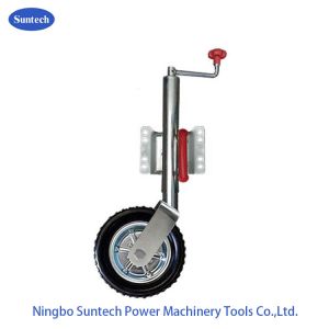 250mm Travel 750kg Steel Rim Rubber Trailer Jockey Wheel