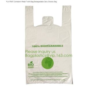 compostable t shirt bag,100% Biodegradable Compostable Plastic bag,EN13432