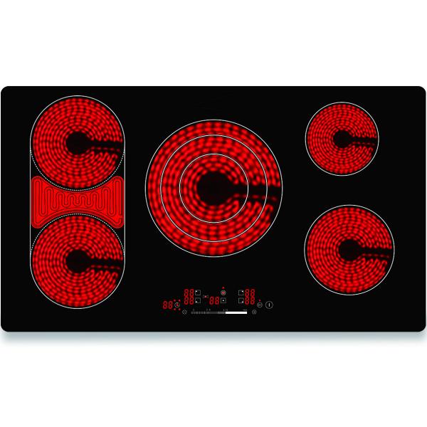 Buy SAA touch control 8600W 5 Burner Electric Ceramic Hobs at wholesale prices