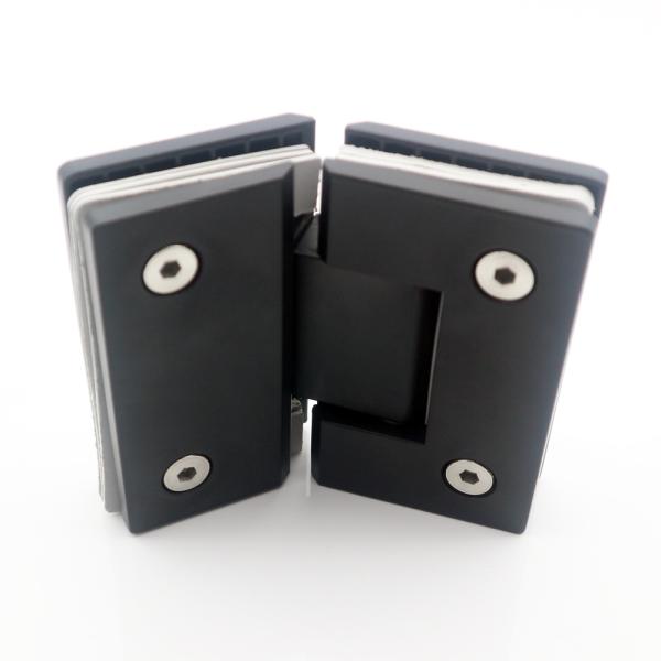 Stainless Steel Glass Shower Cabin Hinge Black Color 180 Degree For Shower Enclosure
