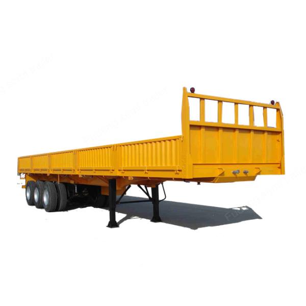 15m Long Side Wall Semi Trailer For Goods Delivery Fence Height 600mm To 1800mm