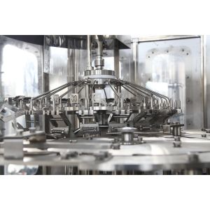 Super Juice Drink / Tea Filling Equipment Industrial Bottle Washing Machine