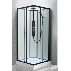 China Customize Shower Room And Black Frame With Tray And Roof on sale