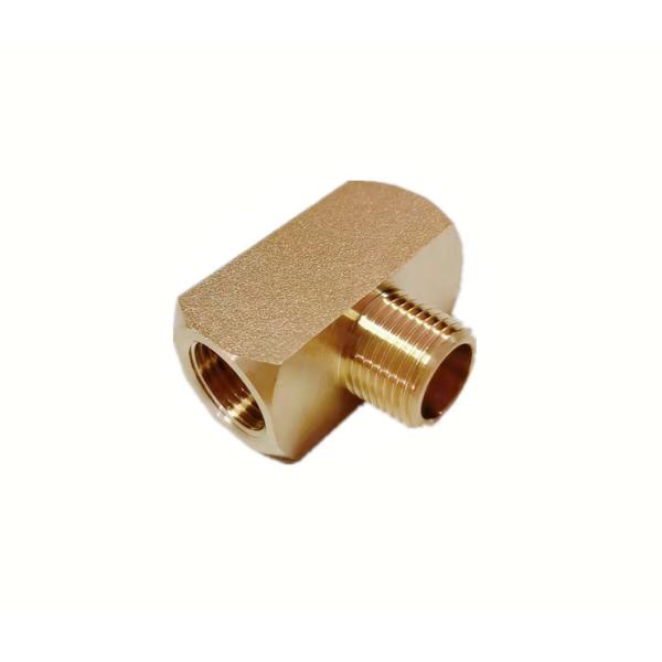 1/4NPT Male * 1/4NP Male * 1/4NPT Female Brass T Fitting