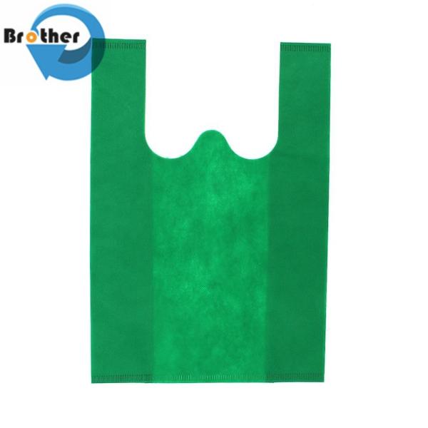 Cheap Non Woven Vest Bag Shopping Bags Promotional T-Shirt Shopping Bag for Supermarket