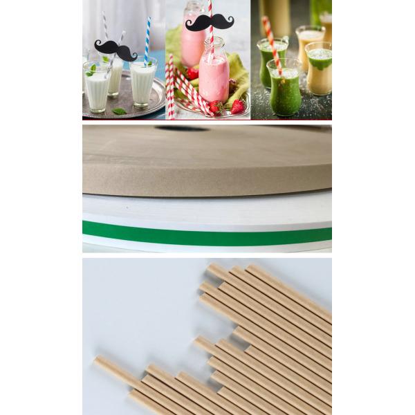 Eco Food Grade Ink 60gsm Full Craft and Black Paper for making straw tube