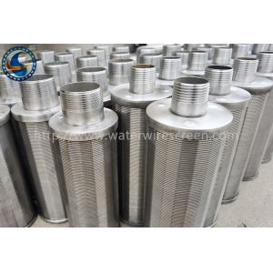 1.5X2mm SS316L Continuous Slot Wedge Wire Screen Nozzle