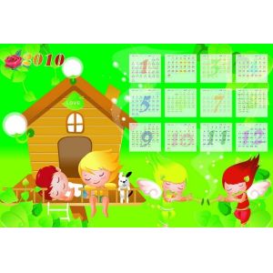 PLASTIC LENTICULAR promotional 3D motion hanging calendar 3d animated wall