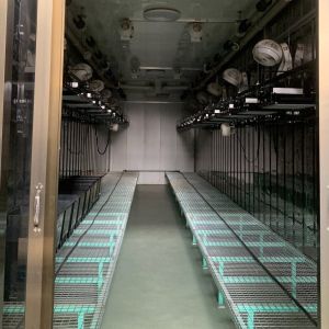 Steel Cover Hydroponic Vertical Farming Container Greenhouse with Advanced