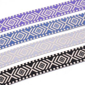 KJ20037 Thick Pattern 4cm Jacquard Ribbon Trim