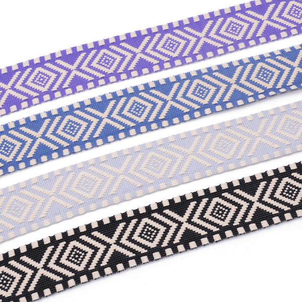 Buy KJ20037 Thick Pattern 4cm Jacquard Ribbon Trim at wholesale prices
