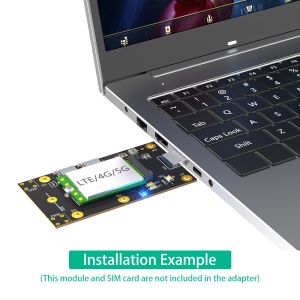 NGFF M.2 To USB 3.0 Adapter With Dual NANO SIM Card Slot For 3G / 4G / 5G Module